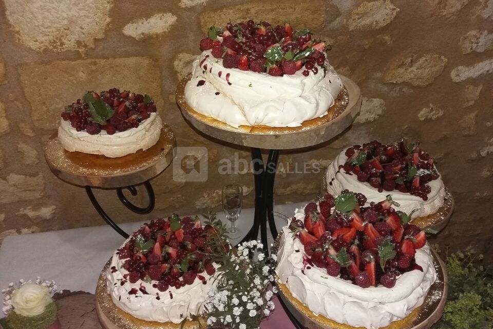Gâteaux présentés décorés