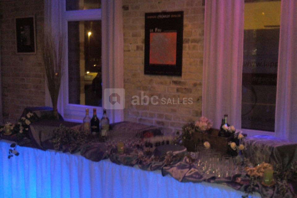 Buffet de cocktail eclairé