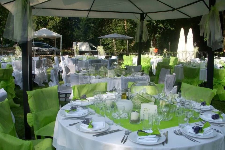 Mariage en vert et blanc