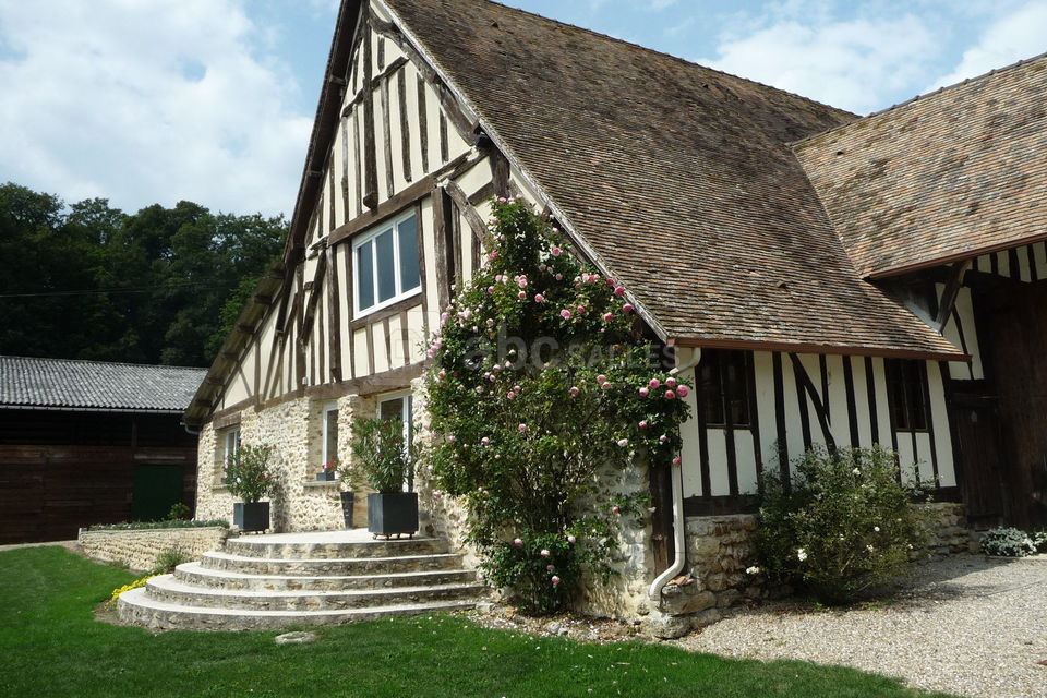 Facade perron grange