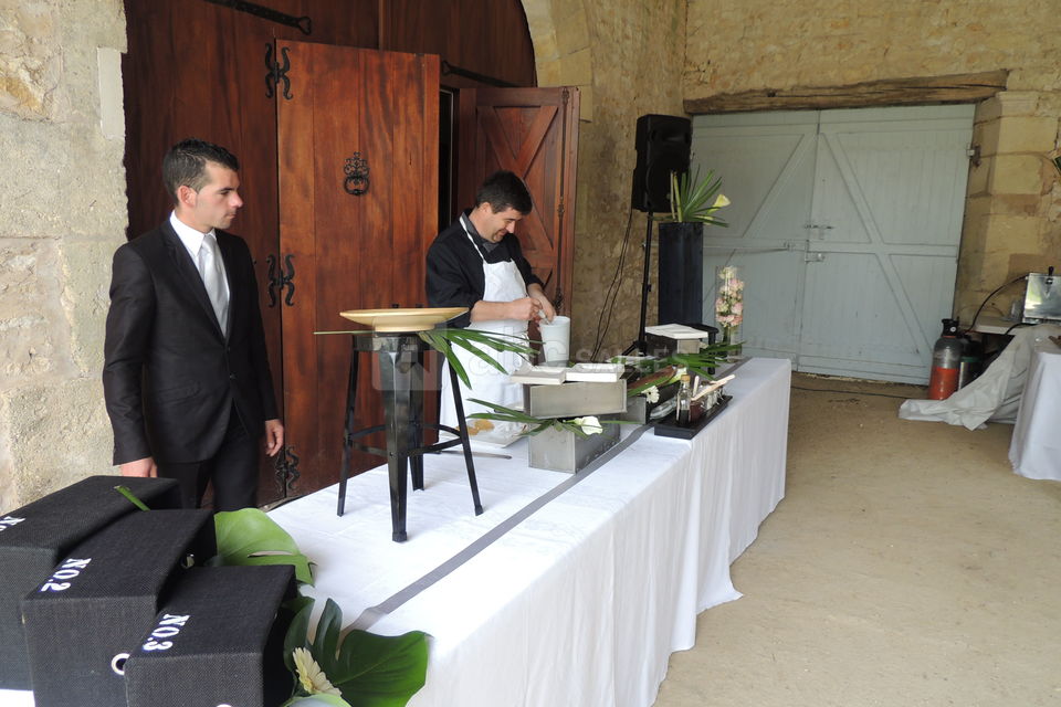 Le traiteur en action