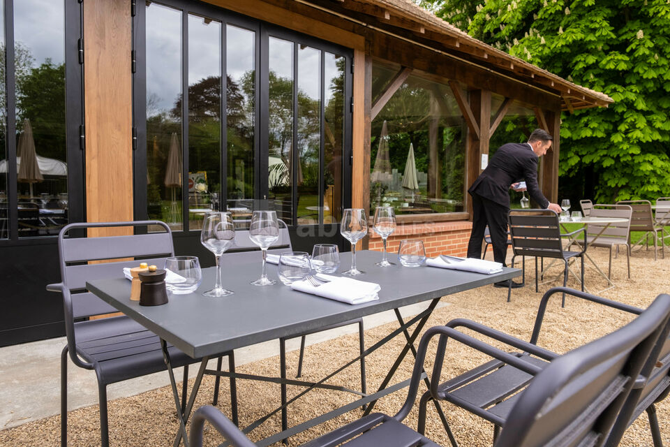Terrasse vue sur le parc