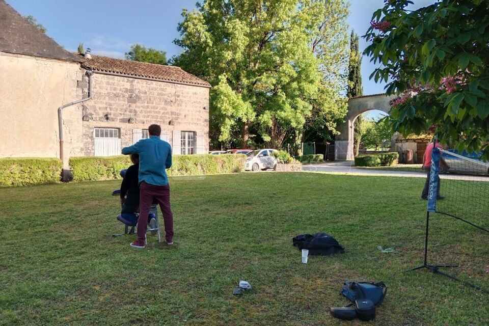 Massage dans le parc