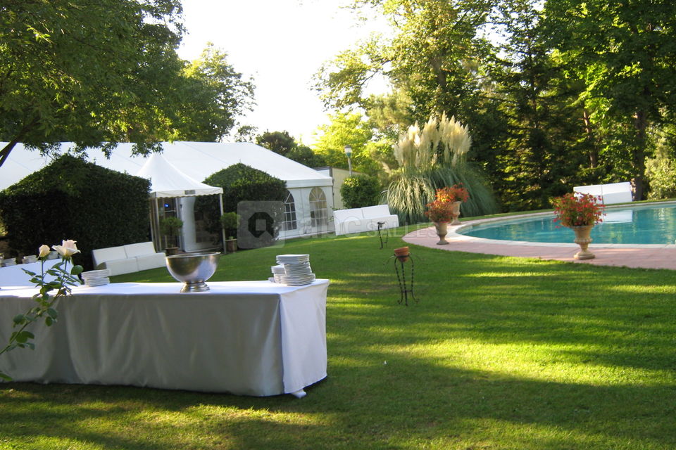 Un buffet extérieur