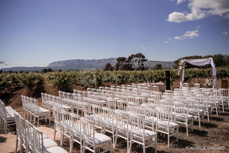 Le Mas des Auréliens - Espace Cérémonie aux pieds des vignes, face à la Sainte-Victoire
