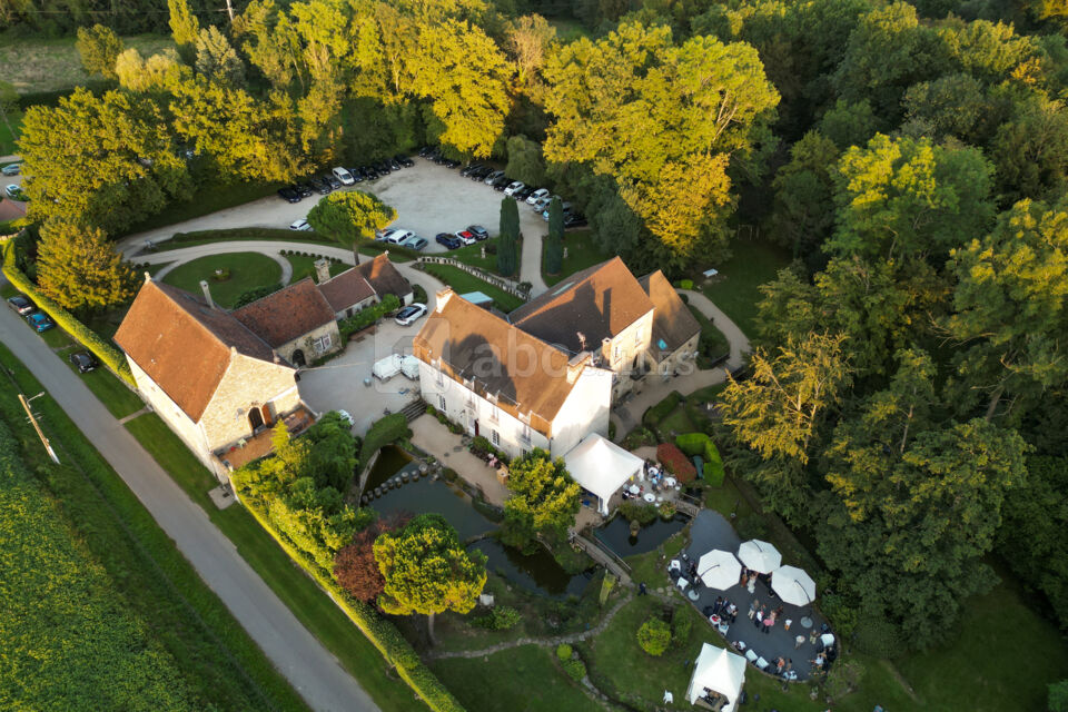 Vue aérienne du Prieuré