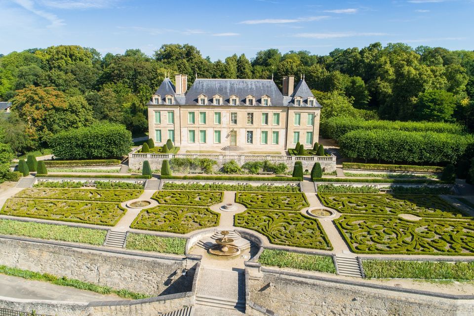 Vue aérienne du Château d'Auvers