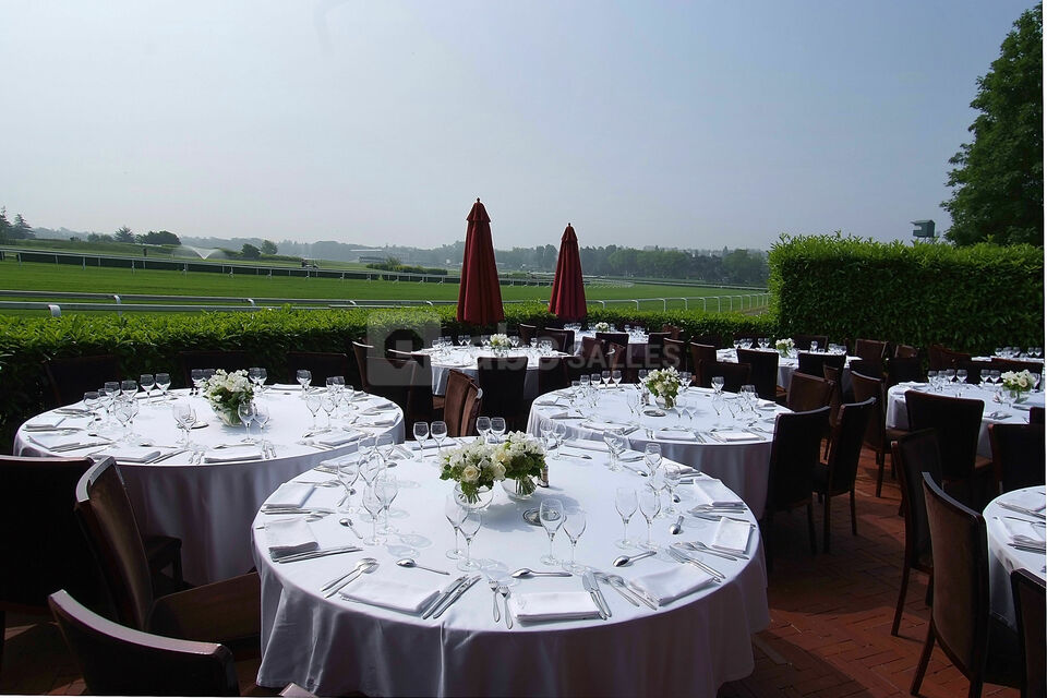 Vue sur l'hippodrome de saint cloud