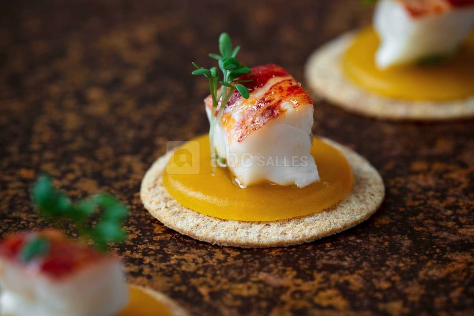 Palet croustillant de homard passion