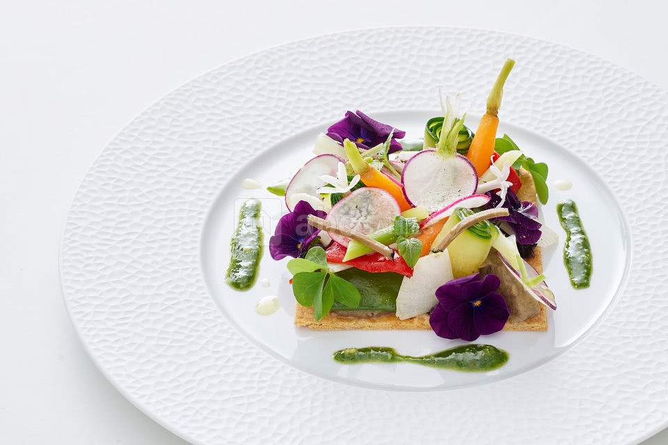 Tarte fine de légumes d'été