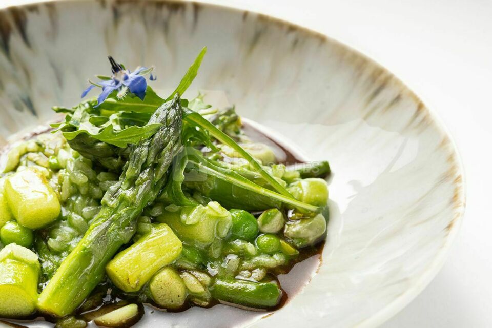 Risotto aux légumes de printemps