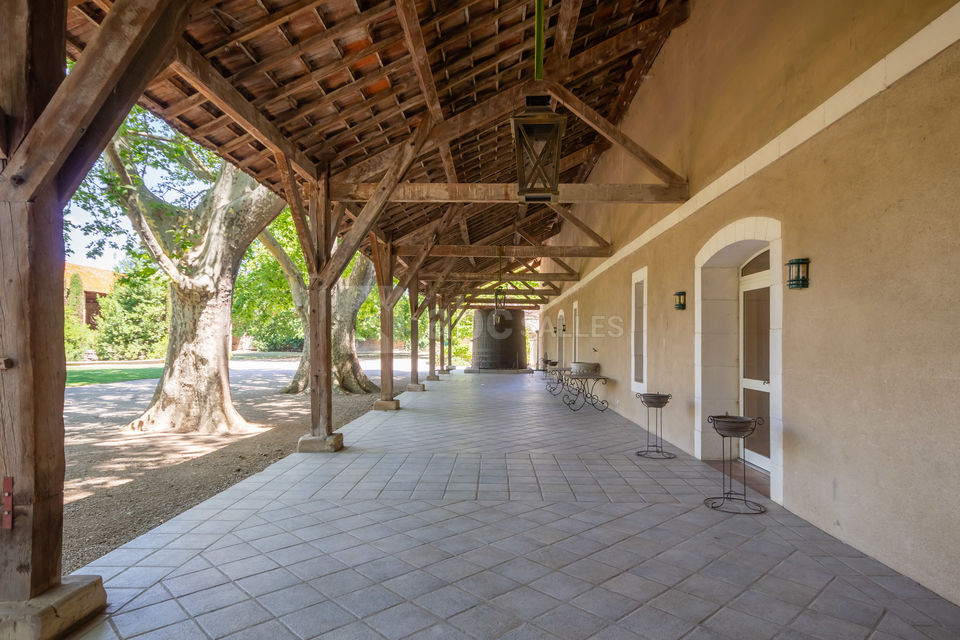 Terrasse salle de réception