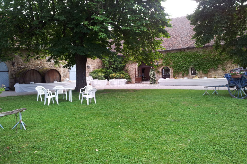 La cour d'honneur pour le cocktail