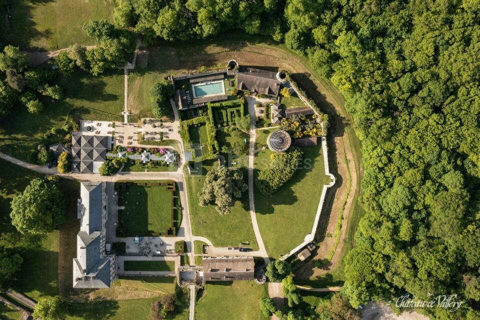 Vue de drone du domaine