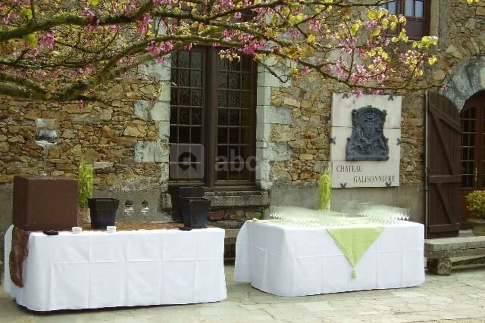 Cocktail dans la cour du château