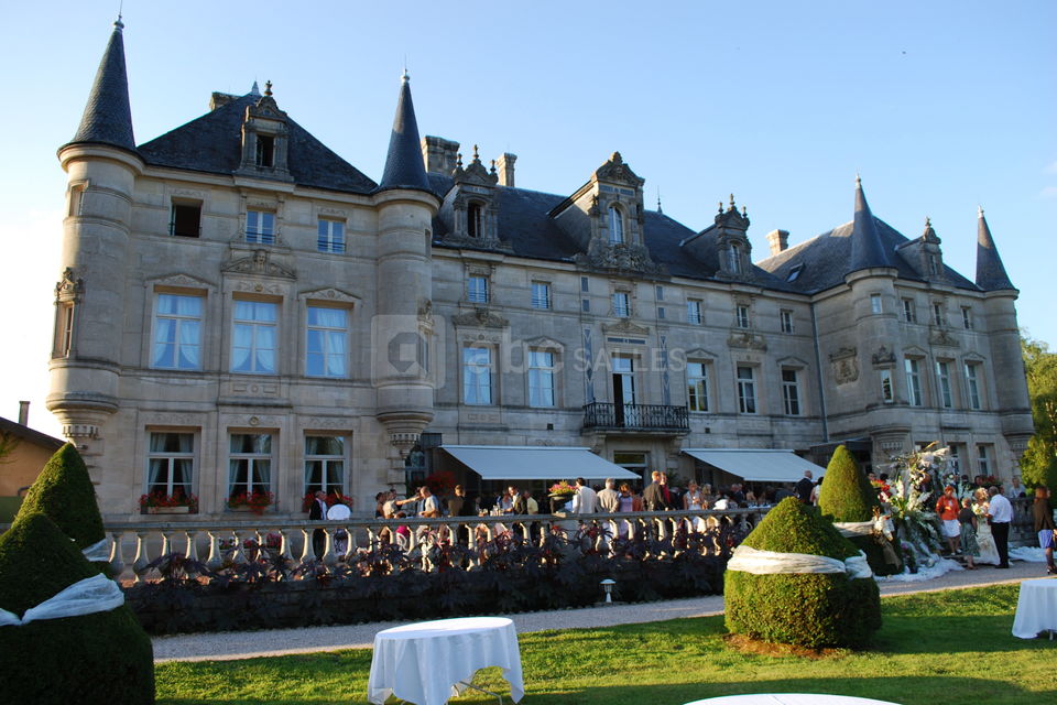 Vin d'honneur sur le terrasse