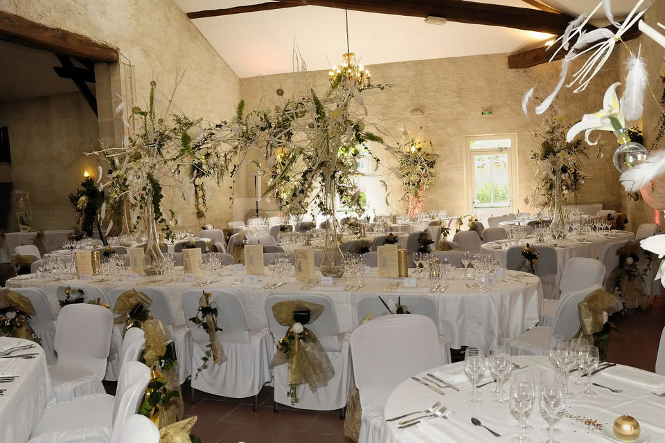 La salle de réception de mariage
