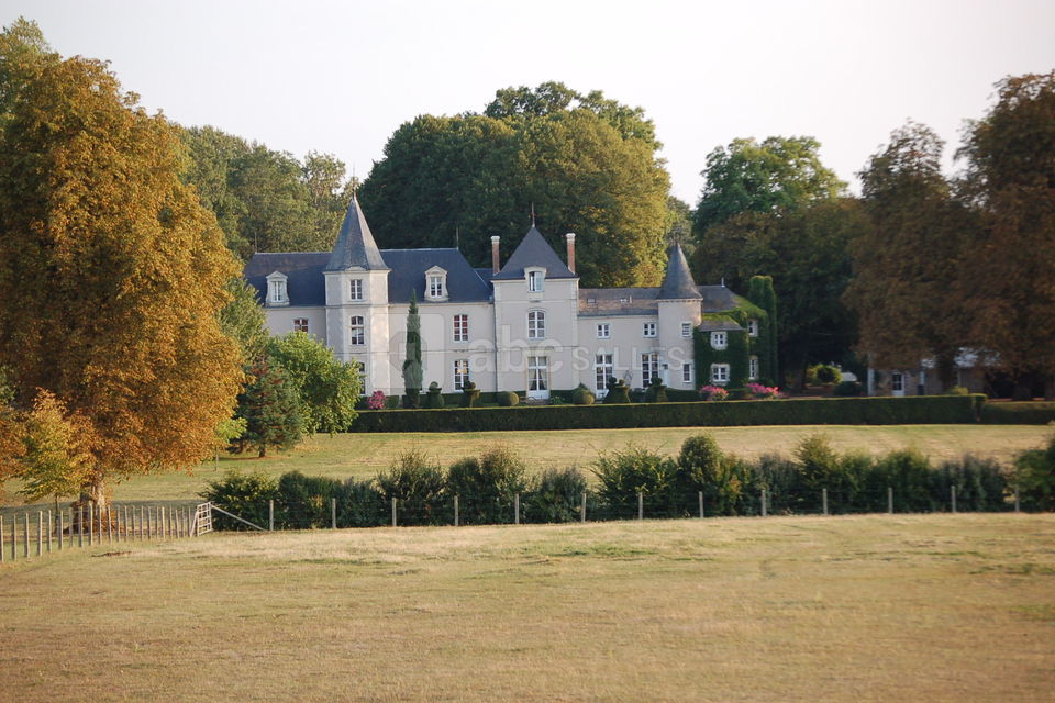Vue sur le château depuis la ferme