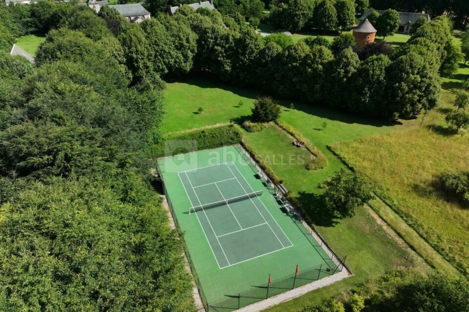 Vue aérienne - Terrain de tennis