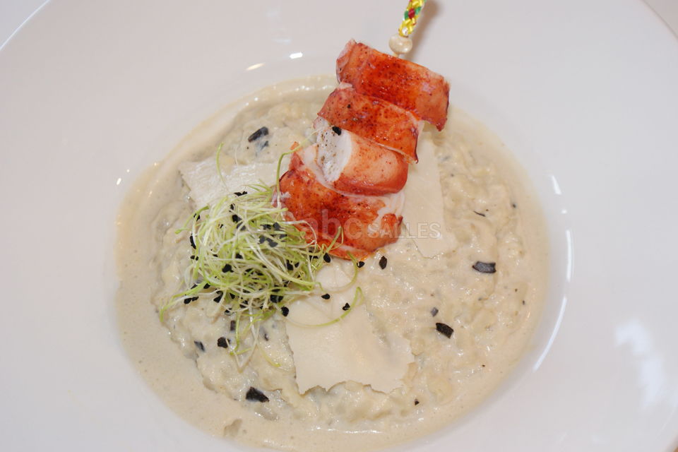 Branderille de homard et son risottau aux truffes