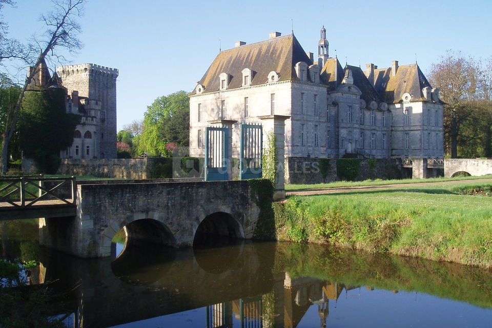 Vue du château xviième et du donjon
