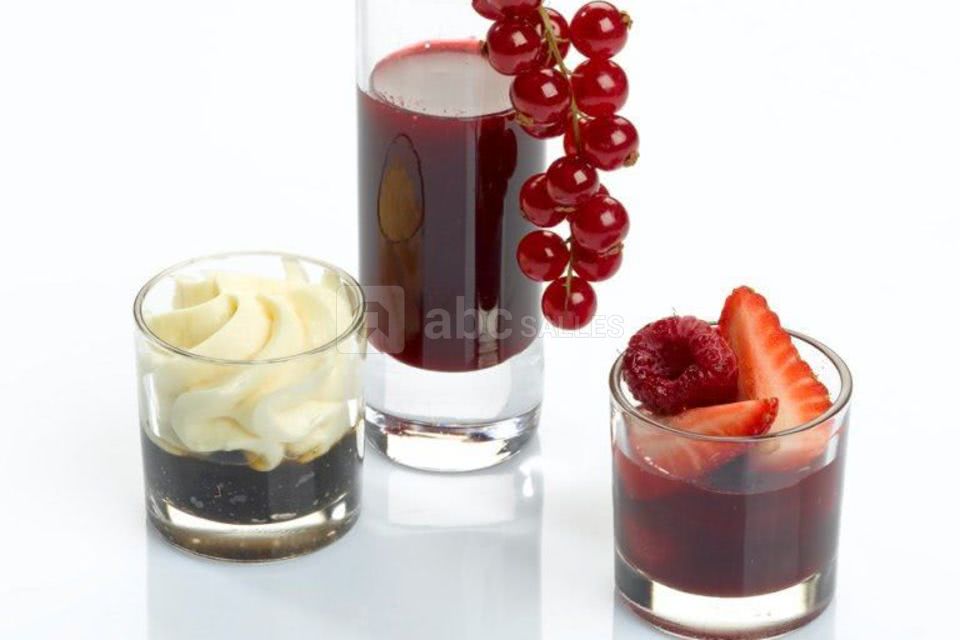 Verrines soupe de fruits rouges