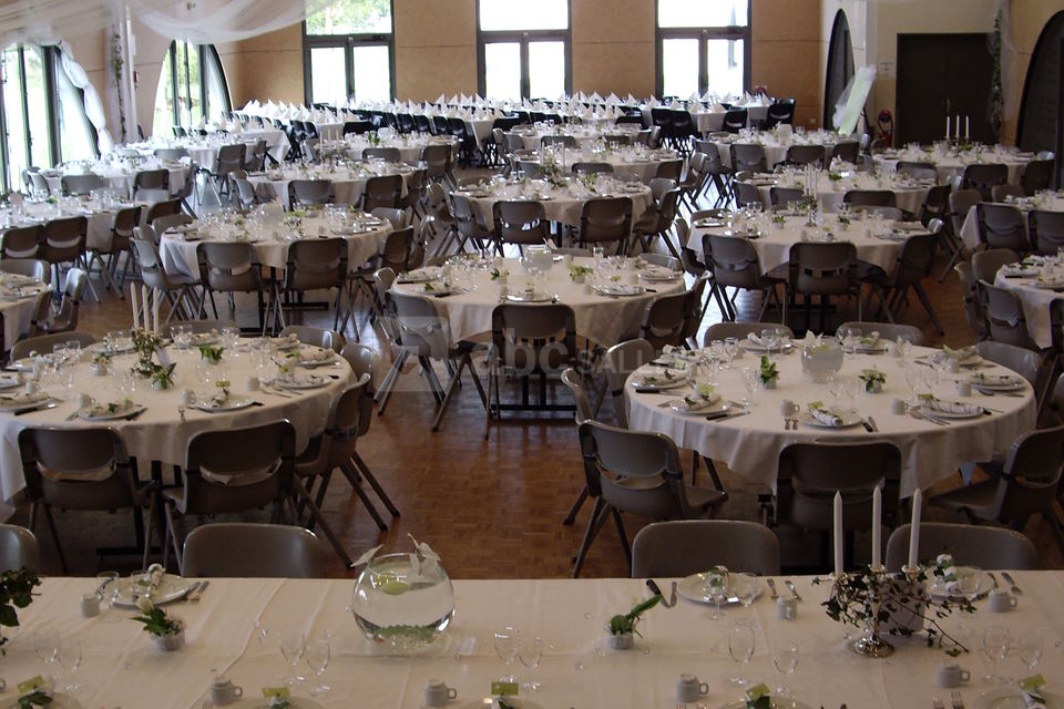 Mariage thème blanc/vert anis
