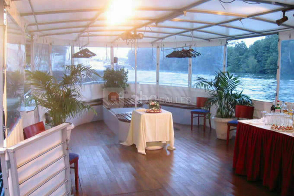 La terrasses arrière chauffée en hiver