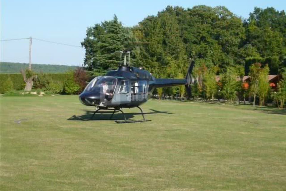Espace la Patulière - Arrivée en hélicoptère