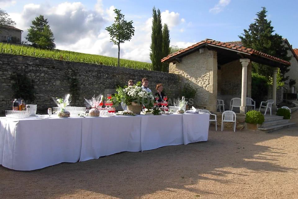 Buffet sur terrasse