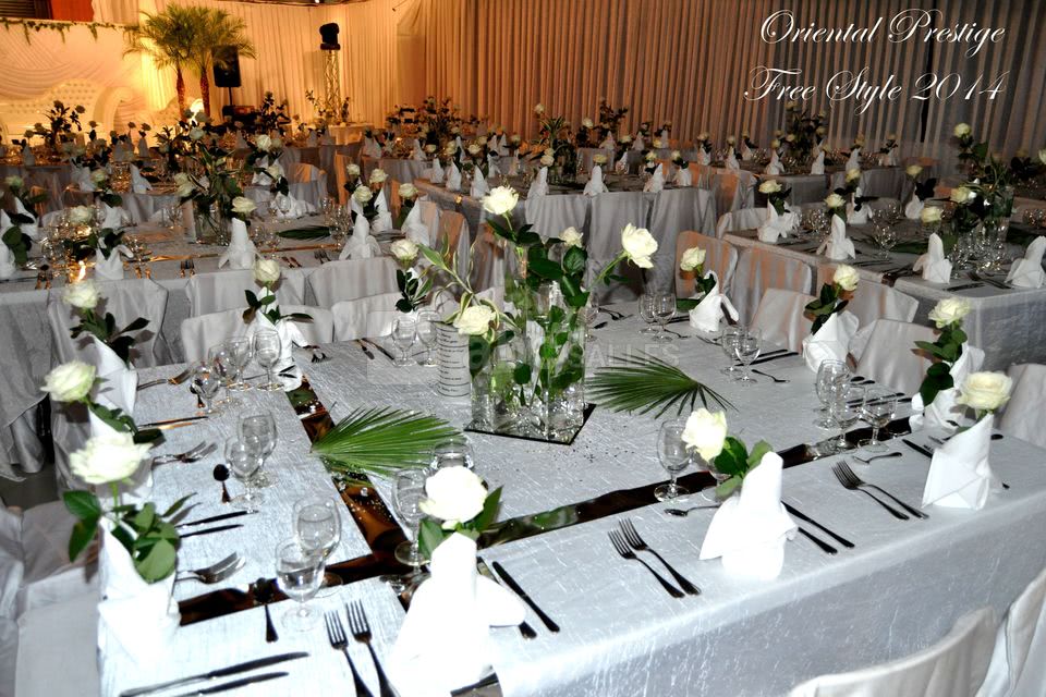 Raffinement argent et blanc