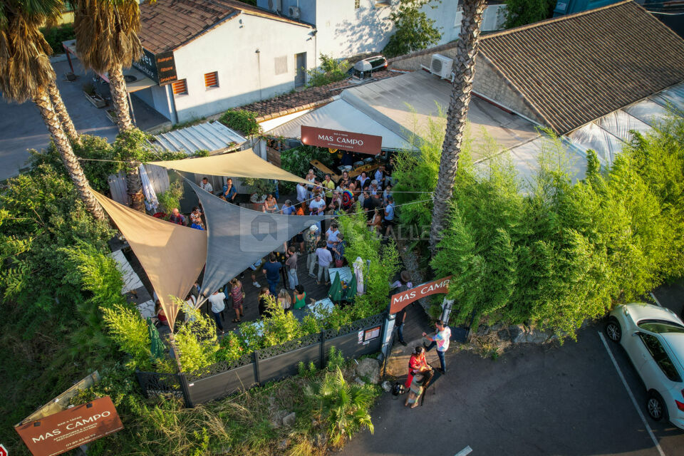 Terrasse vue du ciel