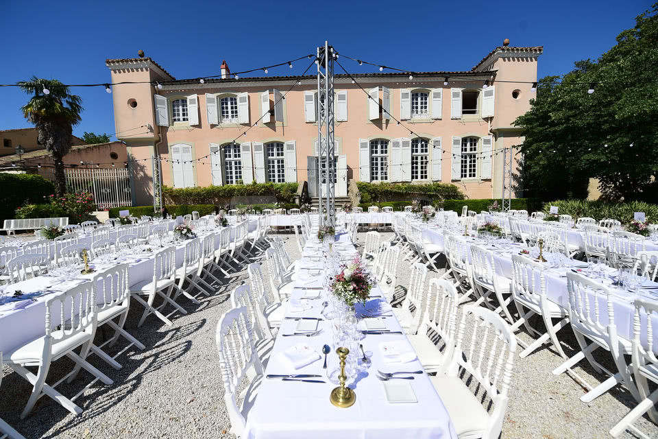 Mariage sur la terrasse sud du Château