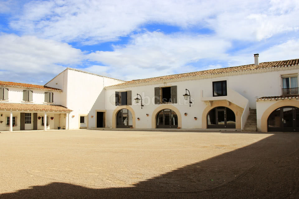 La cour du mas