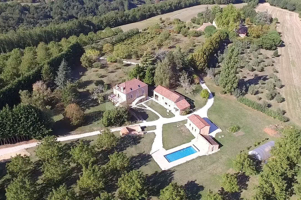 Vue aérienne jardin