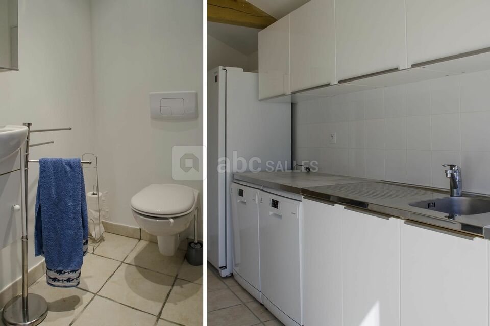 Sanitaire et cuisine de la salle de réception