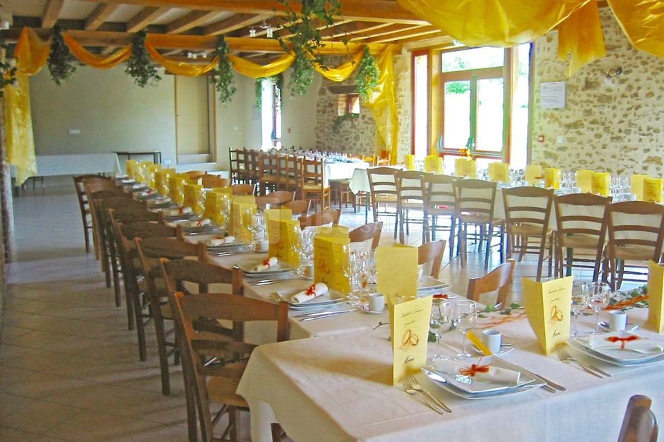 La grande salle configuration en banquet
