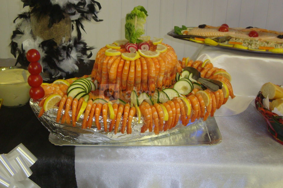 Le buffet (les belles crevettes)