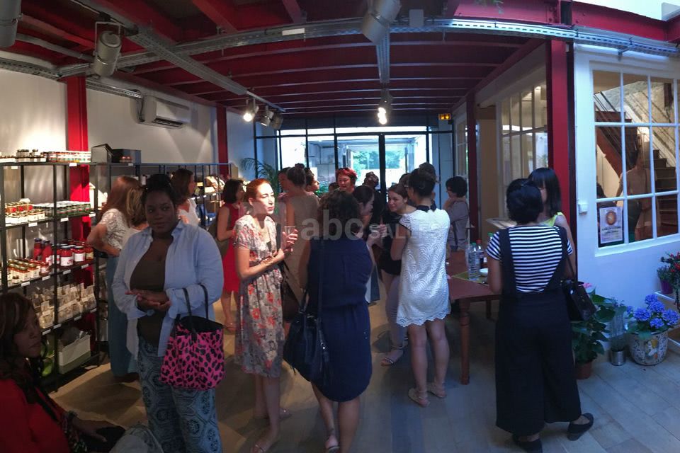 Cocktail dans l'espace boutique