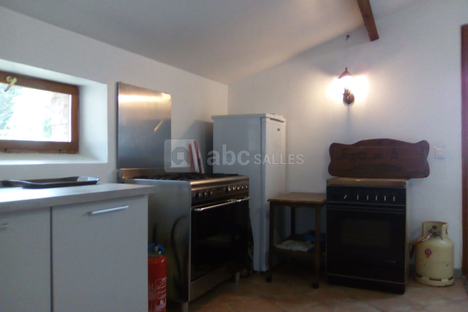 Cuisine avec piano gaz, électrique, 3 réfrigérateurs, évier inox , machine à laver la vaisselle...
