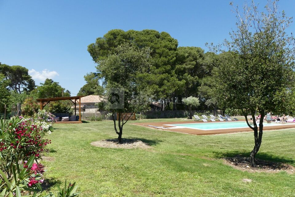 Espace détente piscine