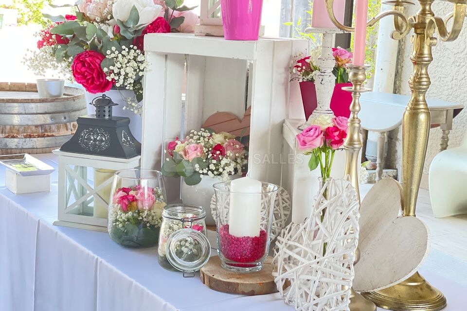 Décoration de buffet de mariage