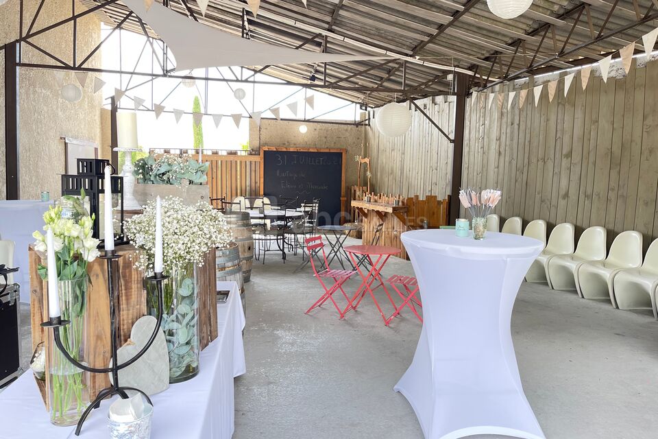 Décoration de buffet sous le Patio