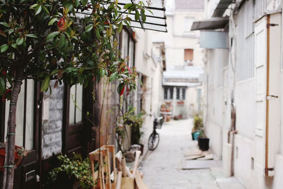 Passage pavé