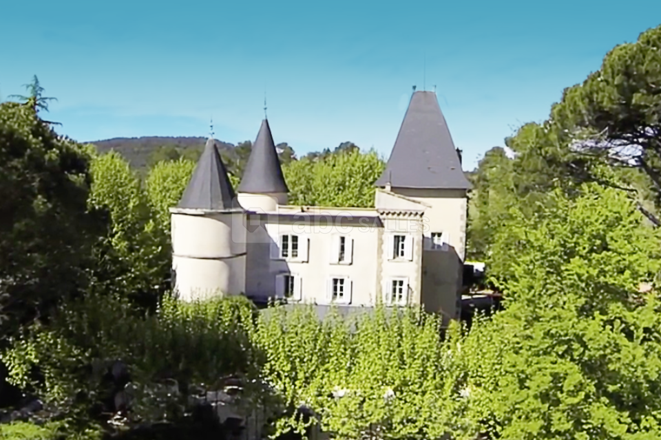 Le Château de Nans - Vue aérienne