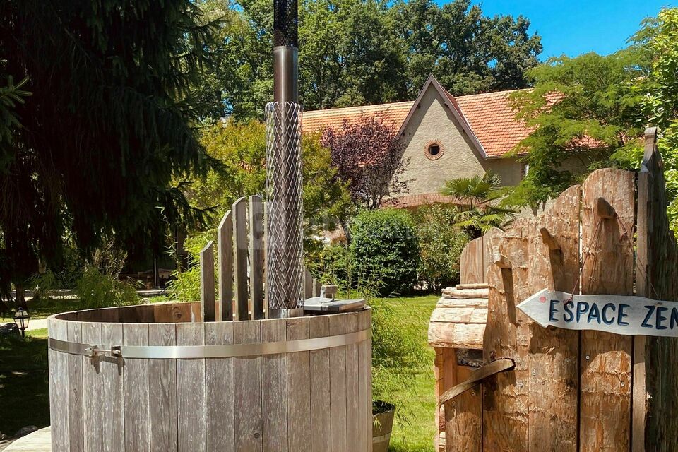 Bain nordique chauffé au bois
