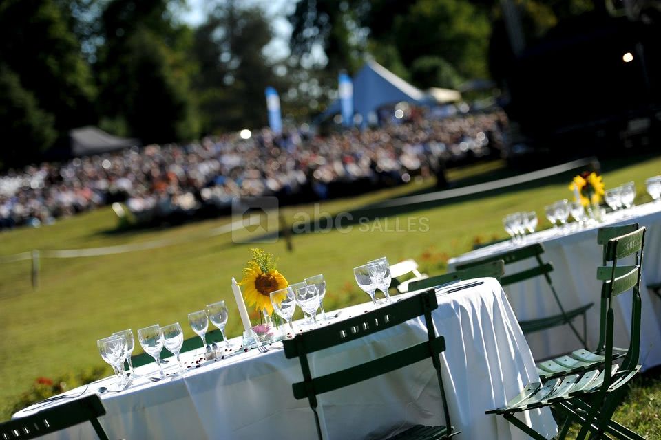 Déjeuner champêtre dans le pré