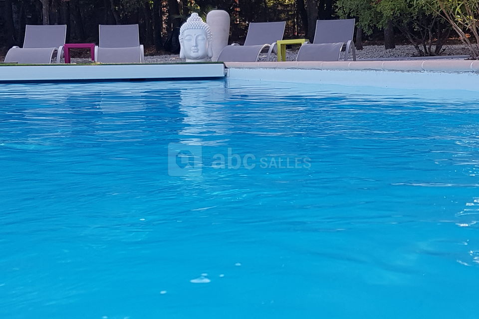 La piscine et jacuzzi