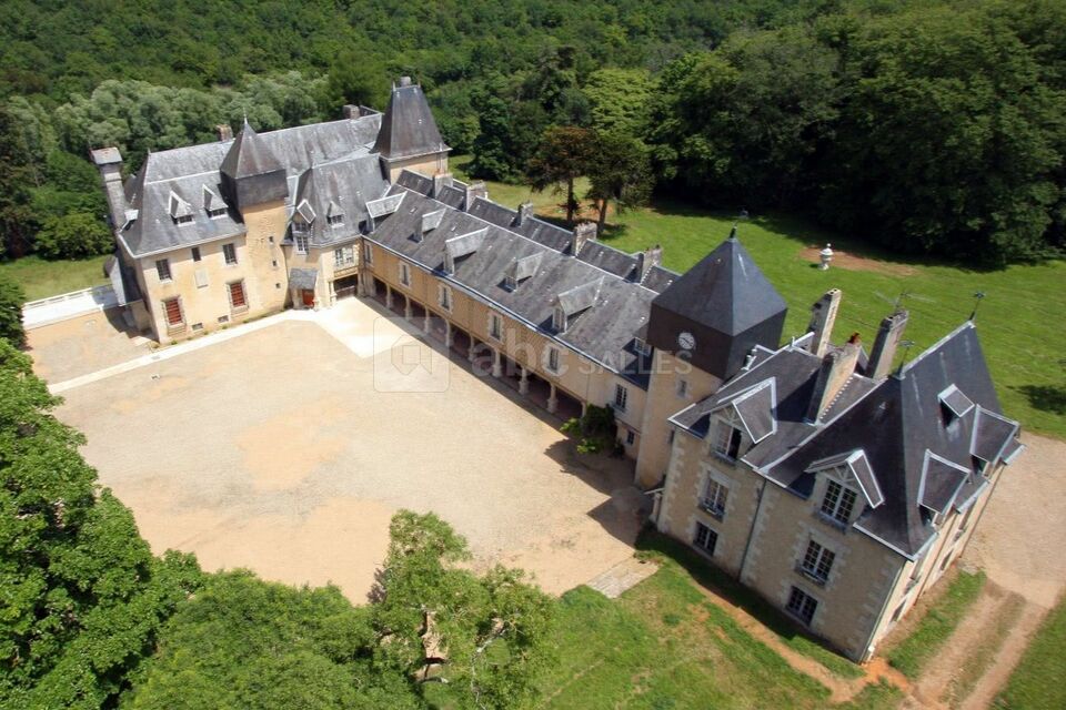 Vue aérienne du château
