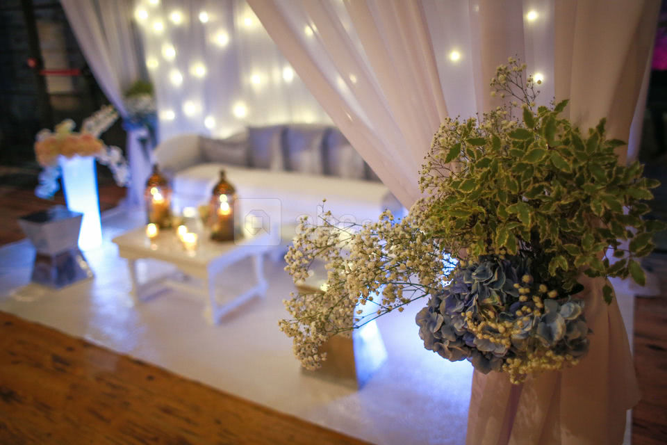 Déco mariage oriental réalisée par Château de La Trye